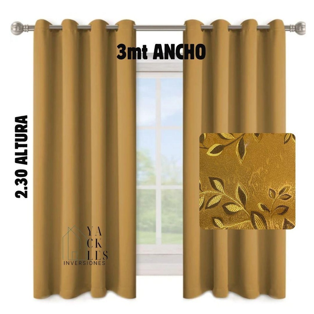 cortinas para ventanas medida 3x2.30 m