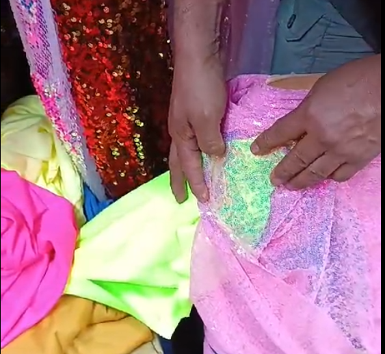 Cortinas lentejuela tornasolado 1.50x1 m