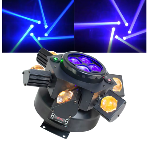 Helicóptero de Luz Beam láser de cabeza móvil.