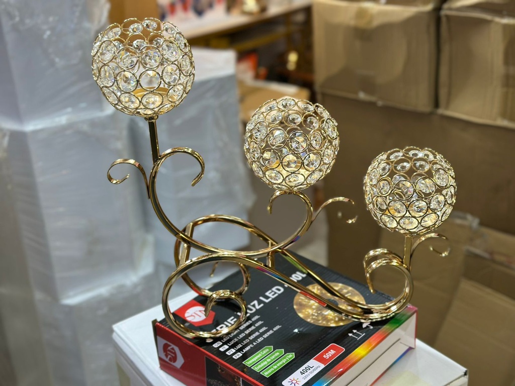 Candelabro cenicienta x3