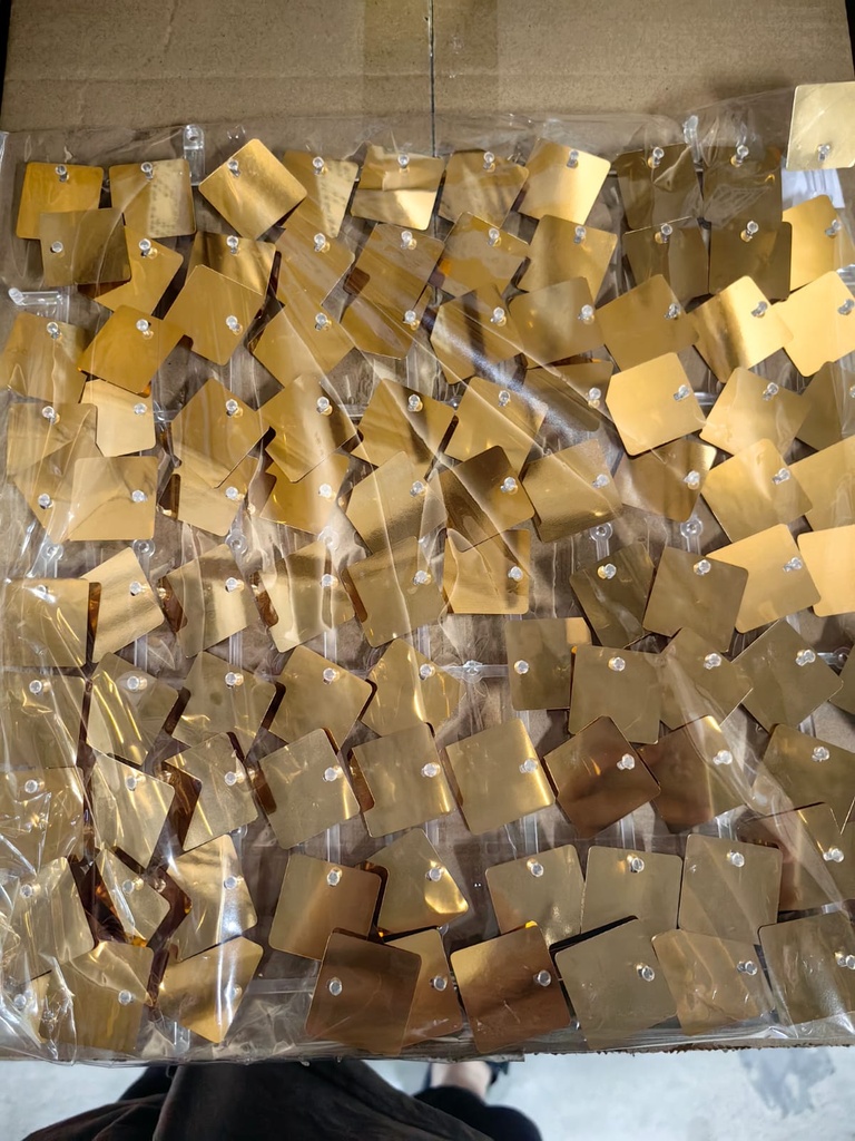 Shimmer plastico acrilico 30x30 cm 50 piezas