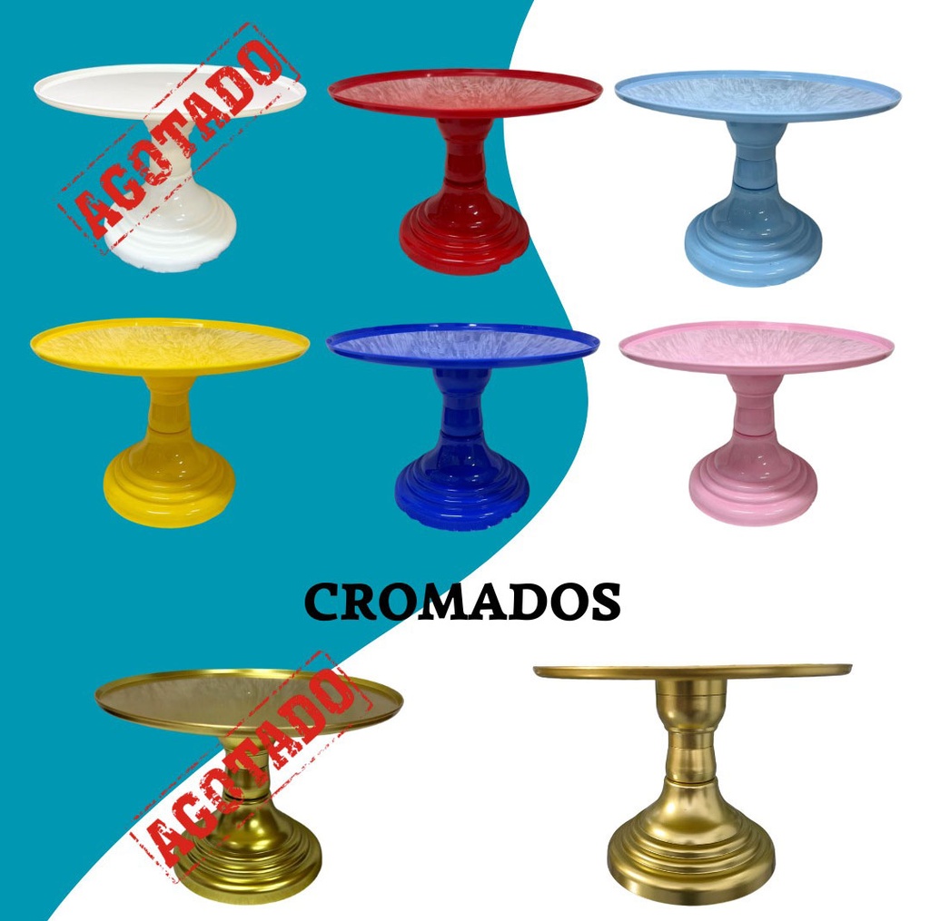 Porta torta de 28 cm para decoraciones 12 unidades