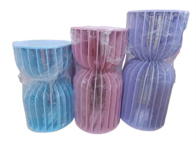 Mesas abanico 3 piezas