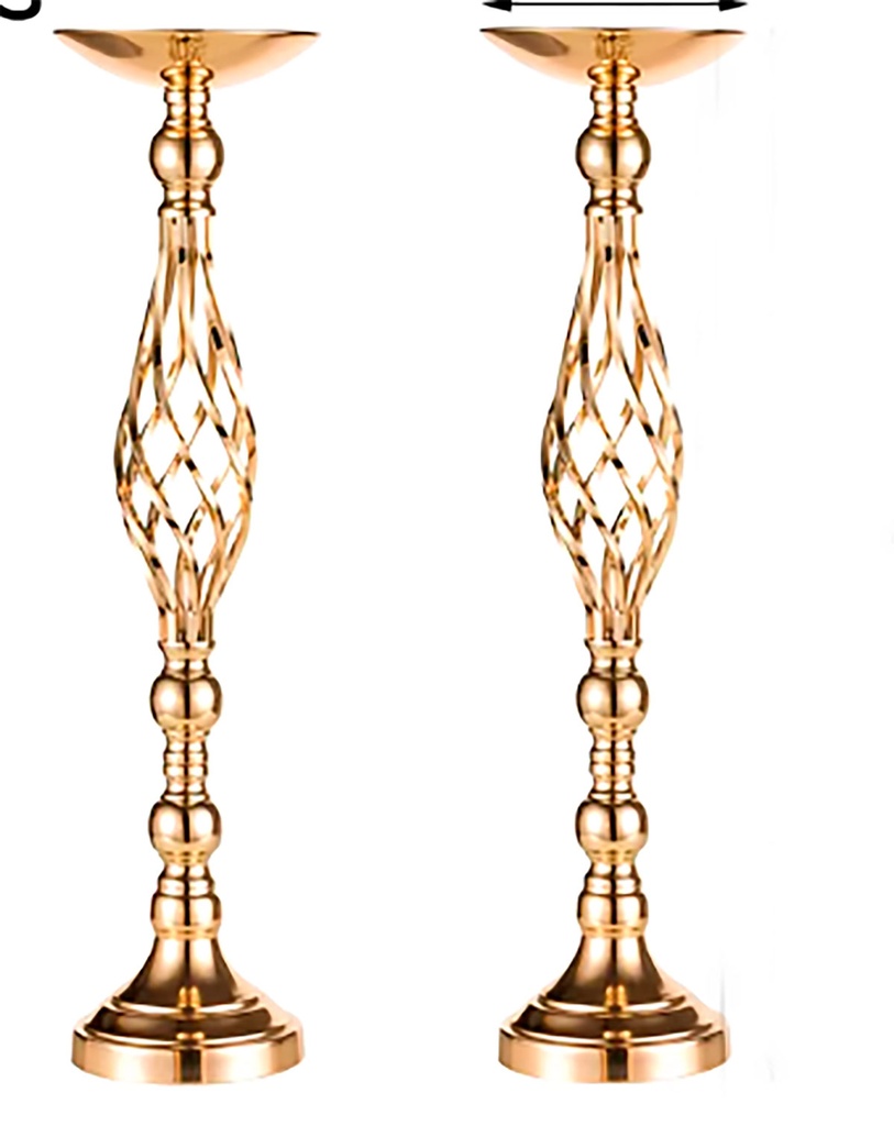 Floreros torneado para decoración 2 piezas