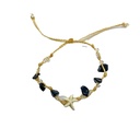 Pulsera de estrella con piedras (Negro)