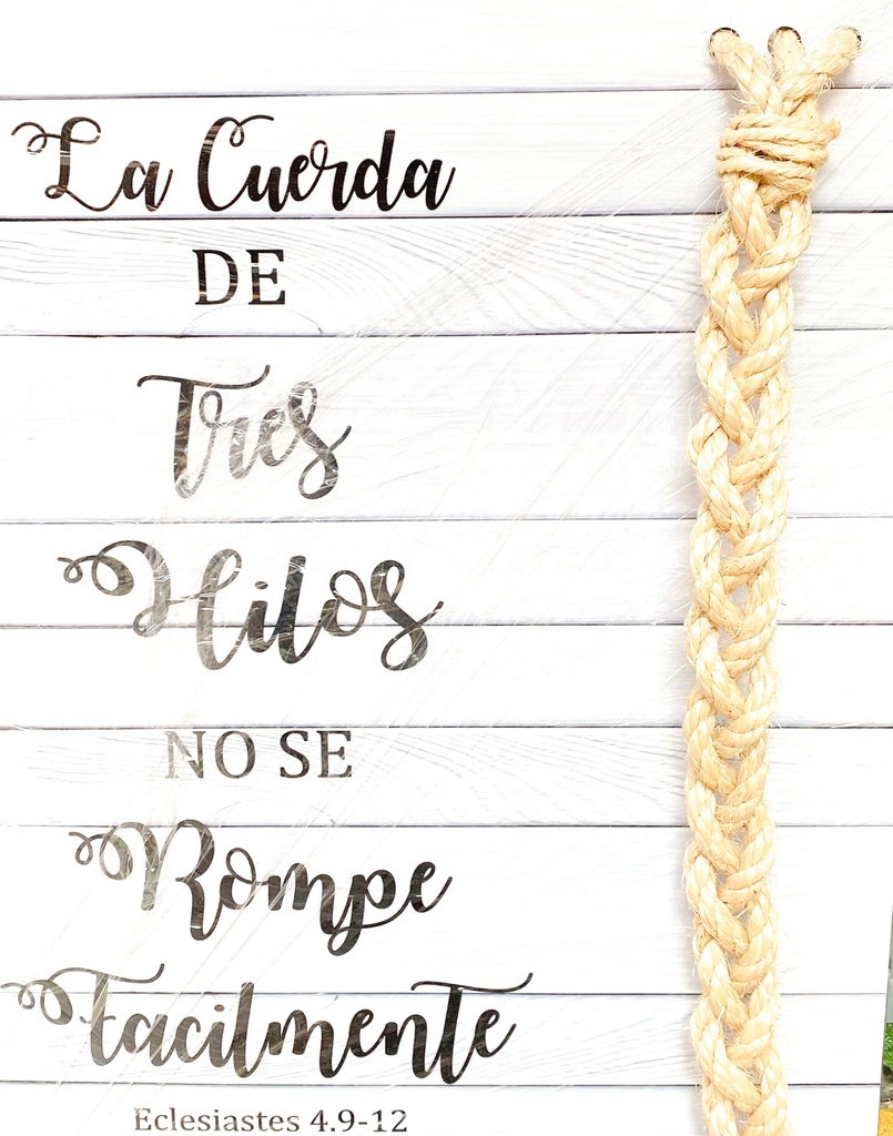 Cuadro cuerda de tres hilos para decoraciones