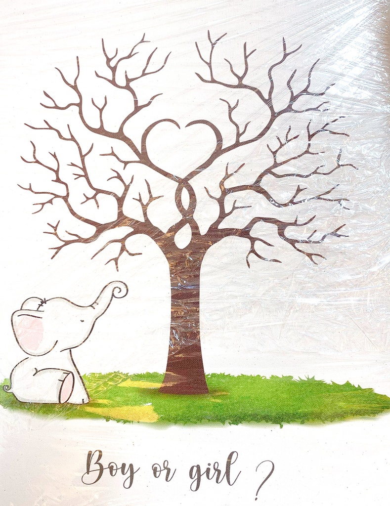 Cuadro arbol de Boy or girl para decoraciones