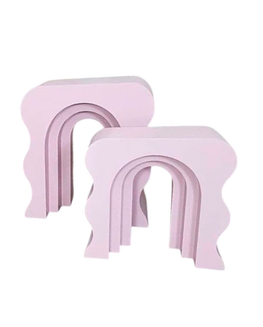 Mesa ondulada 80 cm alto unidad