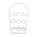 Porta flores de metal