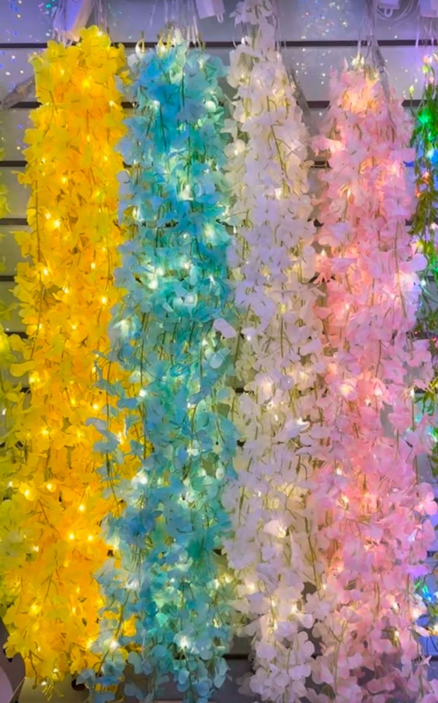 Luz Wisteria 3x1 m de caída