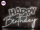 Letrero HAPPY Birthday en Luz de Neón