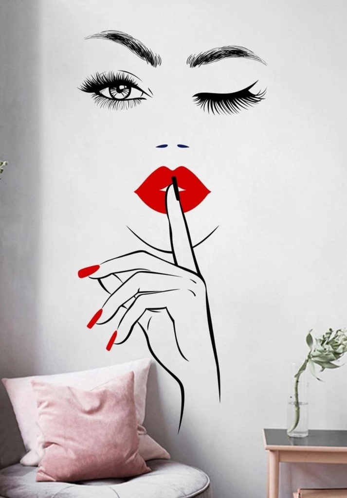 Silueta de vinil para pared 150x80 cm