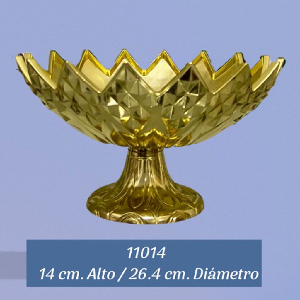 Porta bocaditos dorados 60 piezas