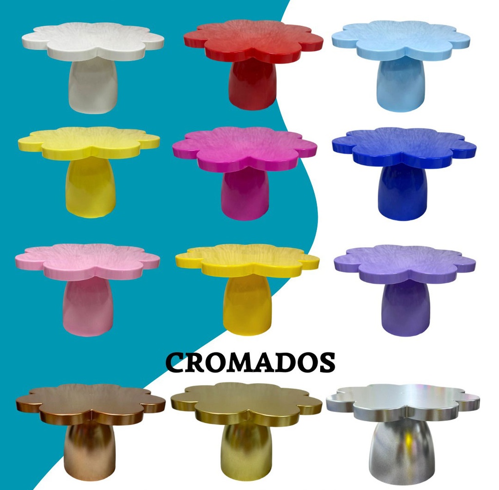 Porta torta modelo flor para decoraciones 12 unidades