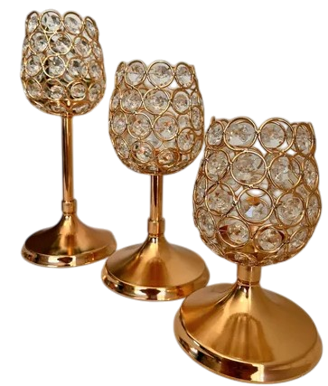Juego de Candelabros de huevitos 3 piezas