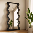 Espejo ondulado decorativo para eventos borde negro