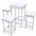 Mesa para Bar con Bancos Acolchados | WiWiExpress