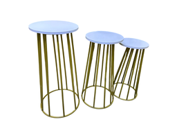 Mesas hongos de metal