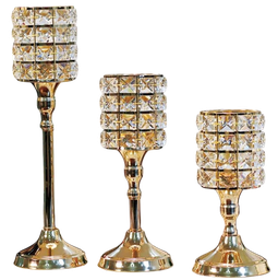 Juego de Candelabros de cuadritos 3 piezas