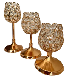 Juego de Candelabros de huevitos 3 piezas