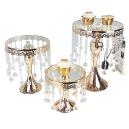 Pedestal caída de gotas dorado