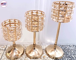 Juego de Candelabros 3 unidades cilíndricas